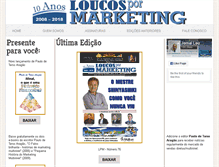 Tablet Screenshot of jornalloucospormarketing.com.br